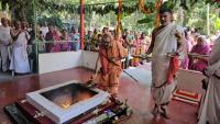 Rudra Homa (15 July 2026). Picture Courtesy: Shri Chandrashekhar Padubidri and Shri Narayan Kadle